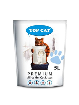 Наповнювач для котячого туалету Top Cat premium  силікагелевий 5 л | 6654415