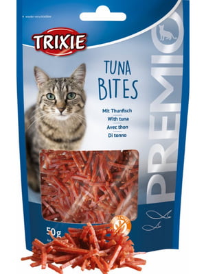 Лакомство для кошек Trixie Premio тунец Tuna Bites 50 гр | 6654425