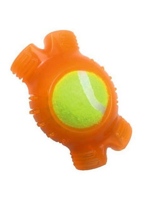 Іграшка для собак Croci вибуховий тенісний м`яч 12,4 х 8,3 х 6,4 см | 6654476