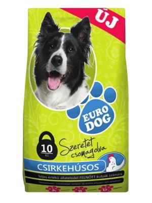 Сухой корм EuroDog для взрослых собак всех пород с курицей 10 кг | 6654513
