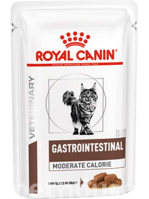 Консерва для взрослых котов Royal Canin Gastro Intestinal Moderate Calorie 85 г | 6654527