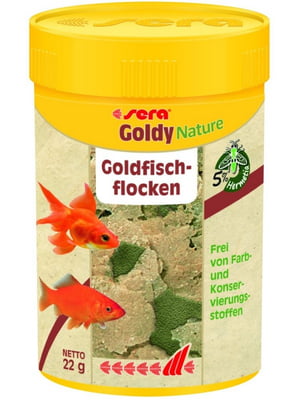 Корм Sera Goldy Nature для золотих рибок у пластівцях 100 мл 22 гр | 6654534