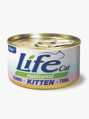 Консерва LifeCat Kitten Tuna для кошенят від 6 тижнів, зі смаком тунця, 85 г | 6654764