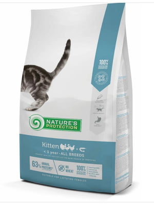 Сухий корм для кошенят Nature`s Protection Kitten 2 кг | 6654865