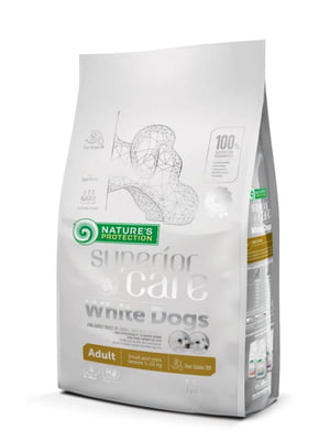 Сухий корм для дорослих собак із білою вовною для малих порід Superior Care White Dogs Adult Small and Mini Breeds 1.5 кг | 6654868