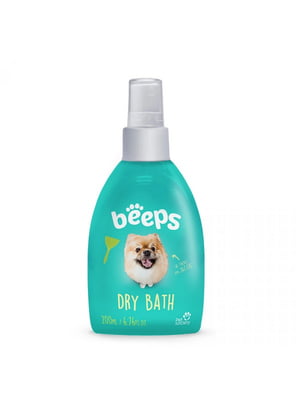 Сухий шампунь Beeps Dry Bath для собак та кішок з ароматом дині 200 мл | 6654975