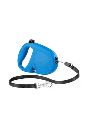 Рулетка-повідець Ferplast Flippy One Cord для собак, зі шнуром, розмір S, блакитний, 14.7×3×10 см | 6655006