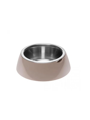 Металева миска для собак та кішок Ferplast Jolie Small Dove Grey Bowl сіра 500 мл | 6655048