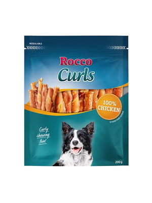 Ласощі Rocco Curls для собак з куркою 200 г ЦІНА ЗА 1 КГ | 6655067