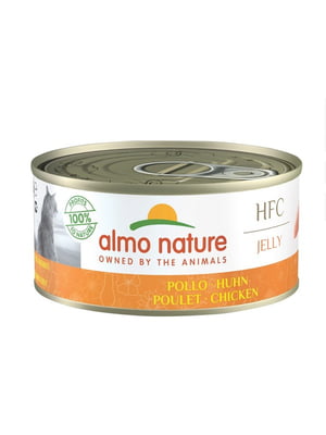 Консервированный корм для взрослых кошек Almo Nature HFC Jelly Adult Cat Chicken с курицей 150 г | 6655083