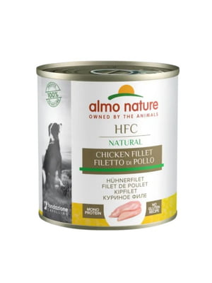 Консервований корм для дорослих собак Almo Nature HFC Adult Dog Chicken Fillet з курячим філе 280 г | 6655091