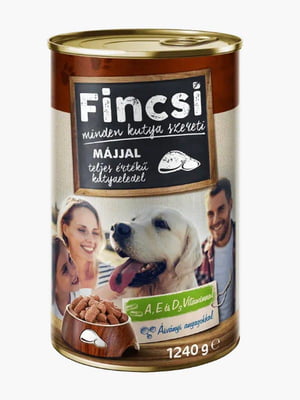 Влажный корм для взрослых собак Fincsi с печенью - 1.24 кг | 6655229