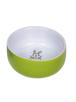 Миска Nobby 73751 керамічна біло-салатова "Rabbit" 300 мл 11*4,5 см | 6655766
