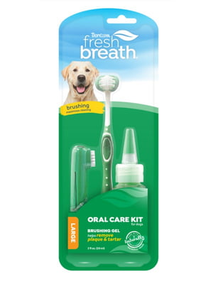 Набор для ухода за полостью рта у собак TropiClean Oral Care Kit Large () | 6655879