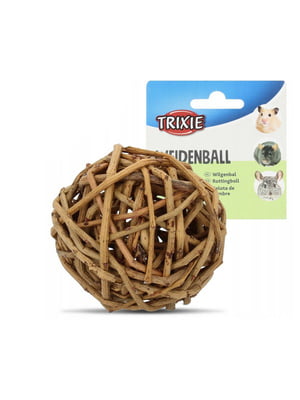 Игрушка для грызунов Плетеный мяч Trixie 6 см | 6655915