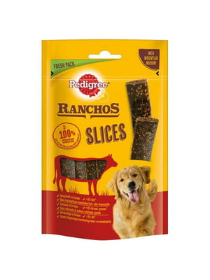Лакомство для собак Pedigree Ranchos c говядиной 60 г | 6655988