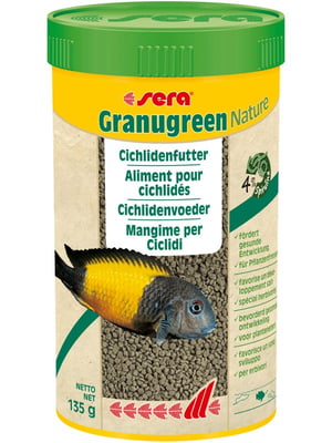 Корм для рыб Sera Granugreen Nature в гранулах 250 мл (135 гр) | 6656078