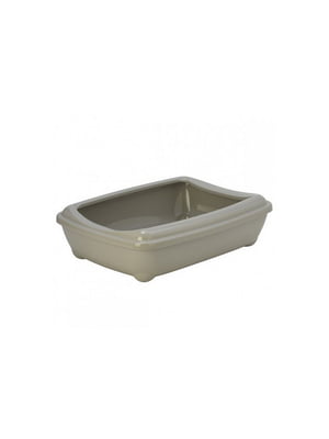 Туалет-лоток для котів Moderna Arist-o-tray large з бортами сірий 50 х 38 х 14 см С | 6656121