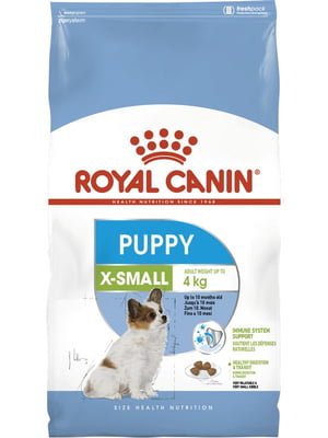 Сухой полнорационный корм Royal Canin X-Small Junior для щенков мелких пород до 10 месяцев 1,5 кг | 6656177