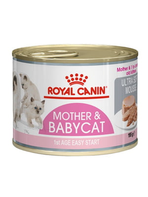 Консерва для котят до 4 месяцев Royal Canin Babycat Instinctive 195 г | 6656178