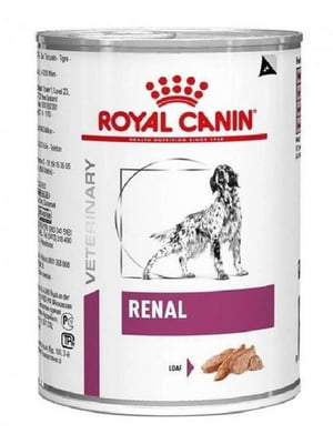 Влажный корм Royal Canin Renal для собак при хронической почечной недостаточности 410 г | 6656183