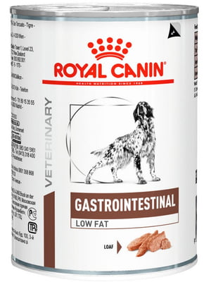 Влажный корм Royal Canin Gastro Intestinal Low Fat с ограниченным содержанием жиров при нарушениях пищеварения у собак 410 г | 6656187
