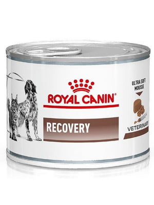 Вологий корм для котів та собак у період відновлення після хвороби Royal Canin Recovery Canine Feline 195 г | 6656188