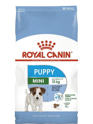 Сухий повнораціонний корм Royal Canin Puppy Mini для цуценят дрібних порід до 10 місяців 800 г | 6656202