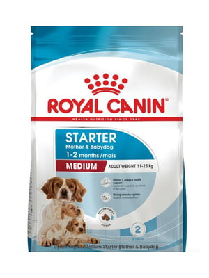 Сухий повнораціонний корм Royal Canin Medium Starter для собак у період вагітності та цуценят середніх порід до 2 місяців 1 кг | 6656203