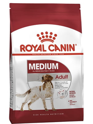 Сухой полнорационный корм Royal Canin Medium Adult для собак средних пород старше 12 месяцев 15 кг | 6656237