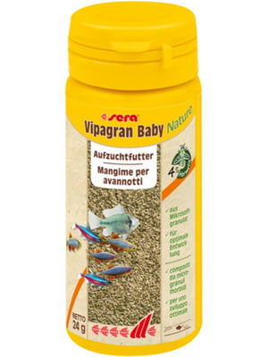 Корм для мальків та малих риб Sera Vipagran baby Nature у гранулах 50 мл | 6656304