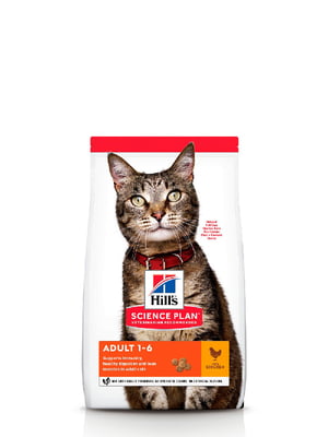 Сухой корм для котов Hills Science Plan Feline Adult Optimal Care со вкусом курицы 15 кг | 6656379