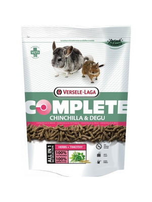 Корм для шиншиллы и дегу Versele-Laga Complete Chinchilla&Degu гранулированный 0.5 кг | 6656397