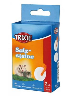 Мінеральна сіль для гризунів Trixie з утримувачем 2 шт 54 гр | 6656416