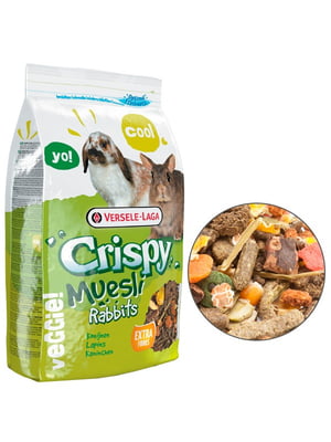Корм для кроликів Versele-Laga Crispy Muesli Cuni зернова суміш 1 кг | 6656419
