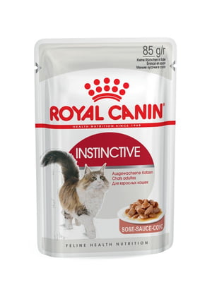 Консерва для взрослых котов Royal Canin Instinctive in gravy пауч в соусе 85 г | 6656492