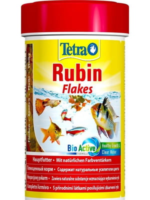 Корм Tetra Rubin для тропічних риб у пластівцях, для забарвлення 250 мл | 6656515