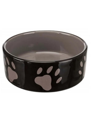 Миска для котов и собак Trixie керамическая коричневая 0,3 л | 6656615
