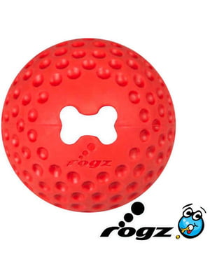Іграшка для собак Rogz GUMZ м`яч червоний L | 6656663