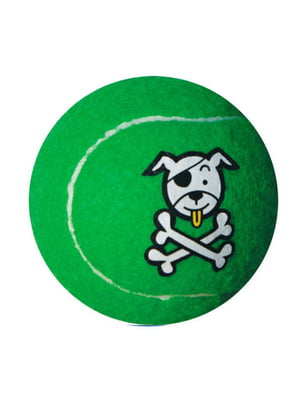 Іграшка для собак Rogz Molecule Ball Тенісний м`яч лайм 8 см | 6656694
