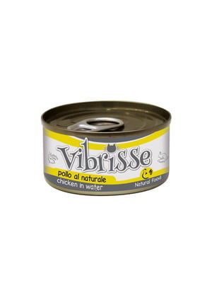 Консерва для дорослих котів Vibrisse chicken in water курка у власному соку 1 | 6656725