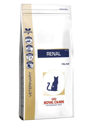 Сухий корм для дорослих котів Royal Canin Renal Feline 2 кг | 6656794