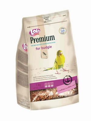 Повседневный корм для волнистых попугаев Lolopets Premium 1 кг | 6656844