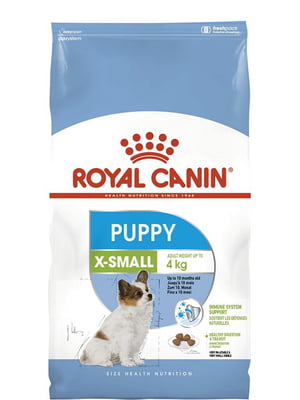 Сухий повнораціонний корм Royal Canin X-Small Puppy для цуценят дрібних порід до 4 кг до 10 місяців 3 кг | 6656882