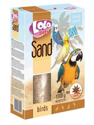 Песок для птиц Lolopets анисовый 1,5 кг | 6656940