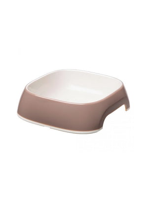 Пластиковая миска для собак и кошек Ferplast Glam Medium Dove Grey Bowl серая 750 мл | 6656955