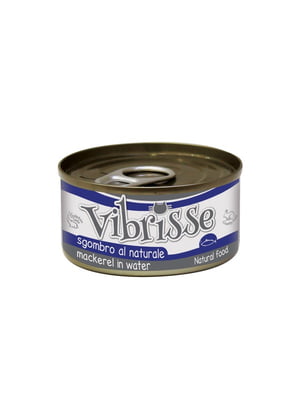 Консерва для взрослых котов Vibrisse mackerel ж/б макрель 70 г | 6656984