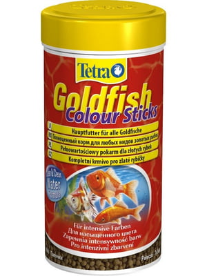 Корм Tetra Goldfish Colour Sticks для золотих риб у паличках, для забарвлення 250 мл | 6657041