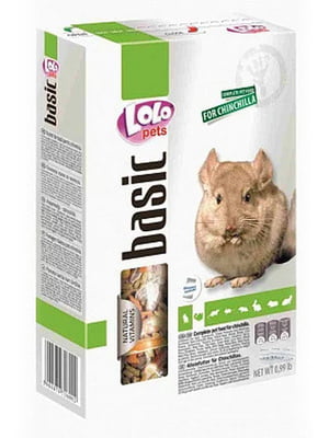 Корм для шиншилл Lolopets Basic 1 кг | 6657062