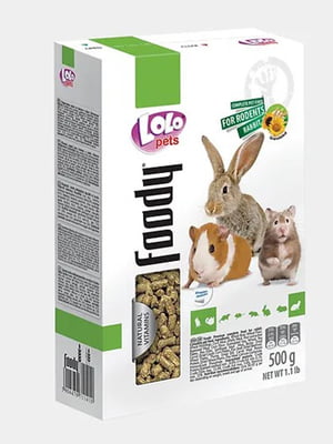 Корм для гризунів та кролика Lolopets гранульований 500 г | 6657099